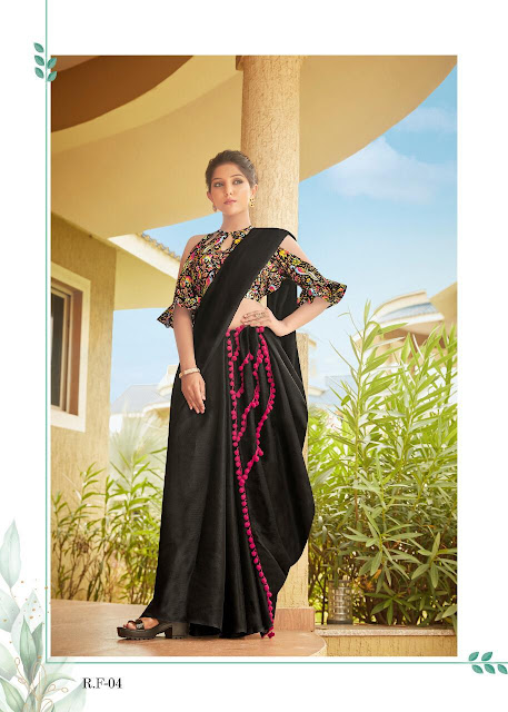 RAPID FIRE LENIN COTTON PUM PUM BORDER SAREE WITH KALAMKARI PRINTED BLOUSE RAPID FIRE LENIN COTTON PUM PUM BORDER SAREE WITH KALAMKARI PRINTED BLOUSE