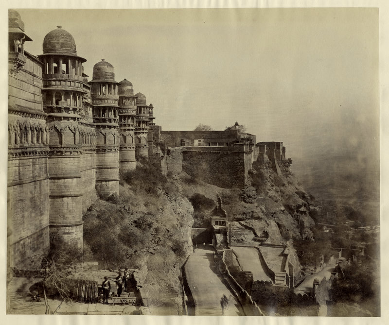View of Gwalior Fort Madhya Pradesh 1860's Old Indian Photos