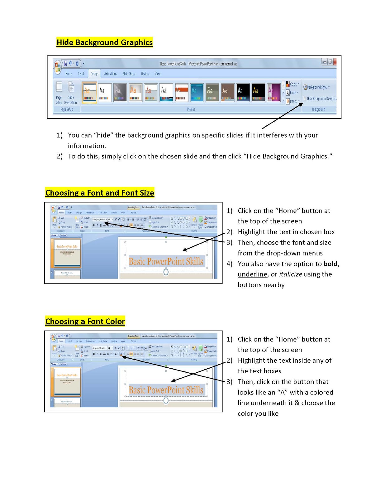 English And ESOL Lab Workshops Basic PowerPoint Skills Kristin Krogh English and esol lab workshops basic powerpoint skills kristin krogh