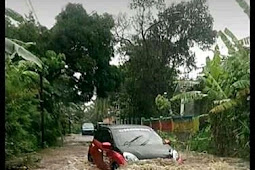 Banjir Musiman Hantam Jalan Aspal 4 Desa Di Kecamatan Pujer.