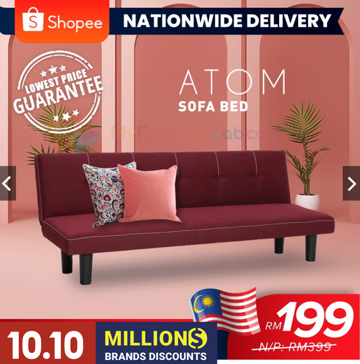 Sofa Bed Cantik Beli Online di Shopee, Harga Cuma RM199