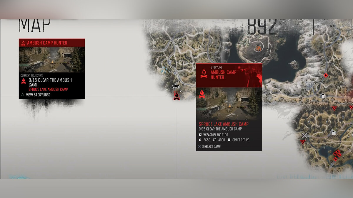 Интерактивная карта days gone со всеми отметками на русском