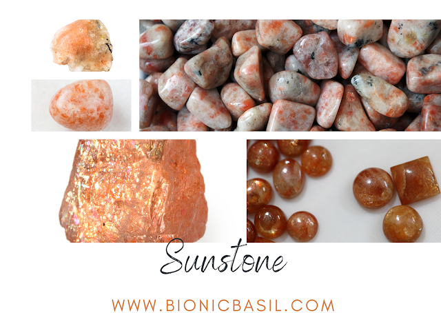 Colouring with Cats ©BionicBasil® #123 Crystal of The Week - Sunstone