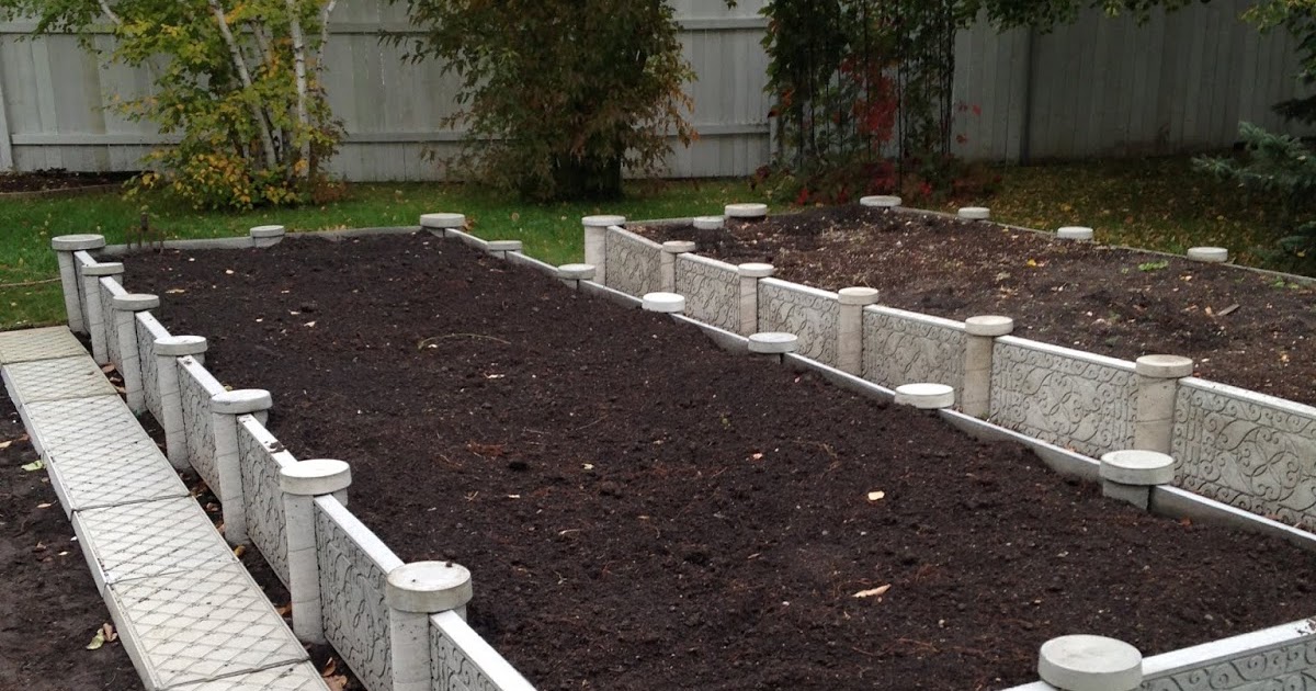 Raised Concrete Garden Bed