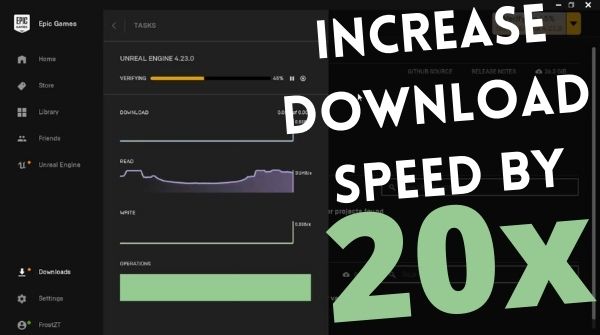 epic games download speed