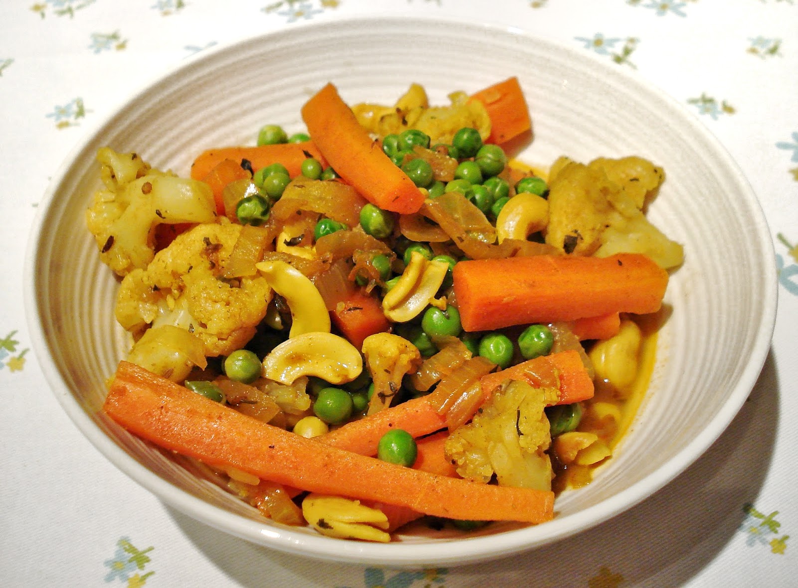 Vegetable and Cashew Nut Curry GF SCD Gluten Free SCD and Veggie