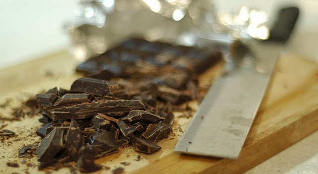 Trufas de chocolate paso 1