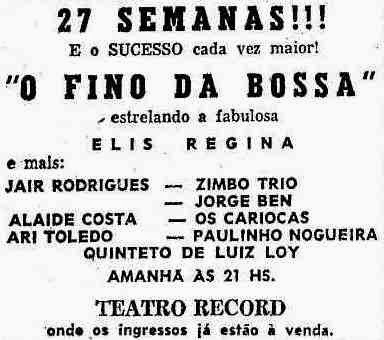 Brazilian Pop: 1965 - &#39;O Fino da Bossa&#39;