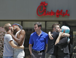 chick-fil-a gay kiss protest