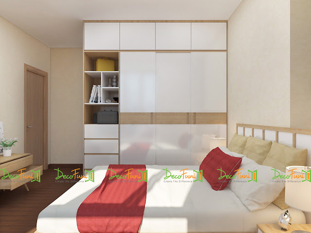 Nội thất phòng Master chung cư 70m2 - 2 phòng ngủ, chung cư Moonlight Residences Nội thất phòng Master chung cư 70m2 - 2 phòng ngủ, chung cư Moonlight Residences