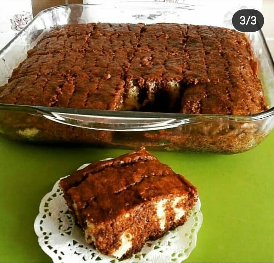 Soslu Sütsüz Lokum Kek Pratik Tarifim