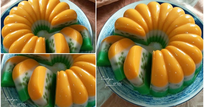 RESEP PUDING PANDAN LABU KUNING. Lezat, Segar dan Bergizi Tinggi