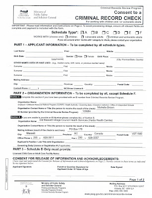 The Provincial Court Of New Brunswick: Effect of a criminal record