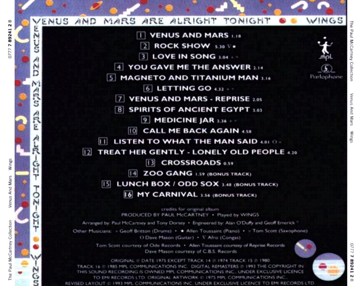 Classic Rock Covers Database (full album download) Paul McCartney