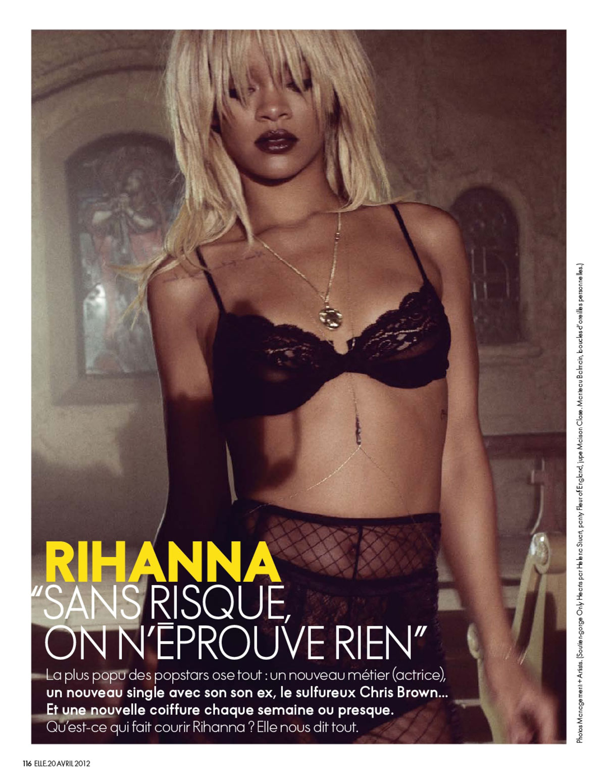 Rihanna Elle Magazine France April 2012 Issue Just Fab