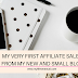 My first Affiliate Sale from my new and small blog