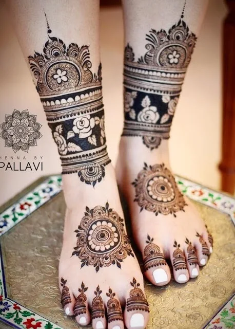 New Mehndi Designs – Beautiful Foot Mehndi Designs # a6