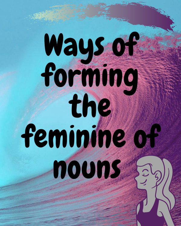 What is Gender of noun and formation of feminine with examples