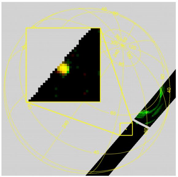 Estranho brilho em Júpiter registrado pelo instrumento UVS da sonda Juno