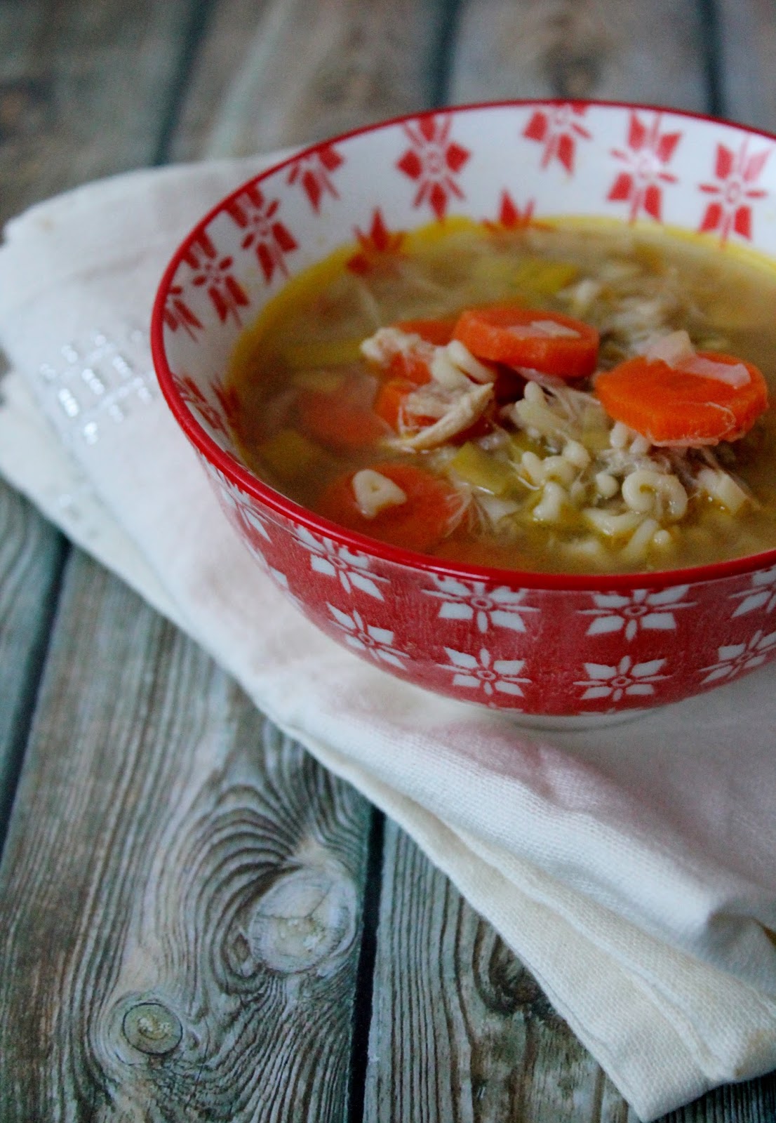 Bouillon de Poulet, Légumes & Pâtes