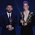 Rapinoe, Messi win FIFA player of the year awards