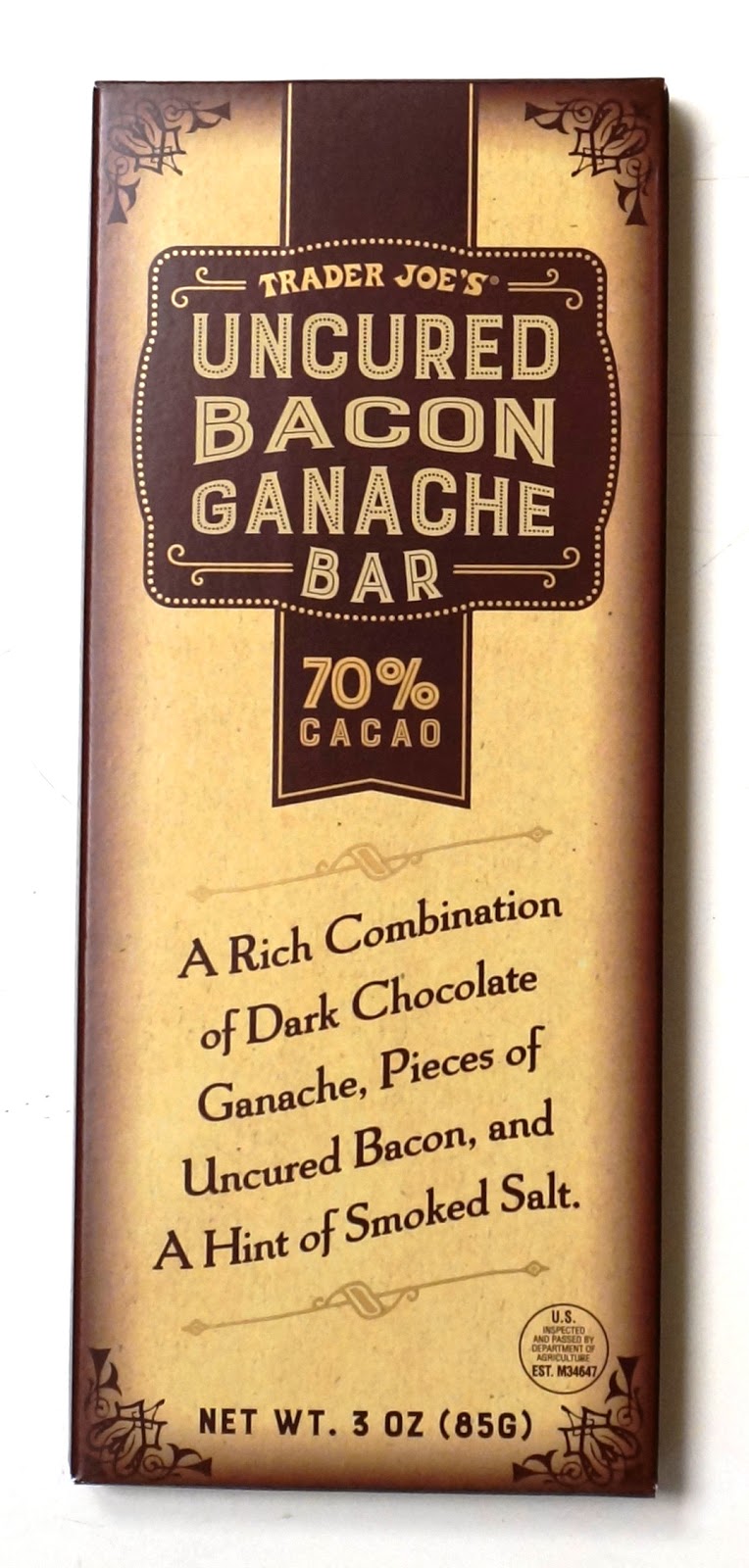 Exploring Trader Joe's Trader Joe's Uncured Bacon Ganache Bar
