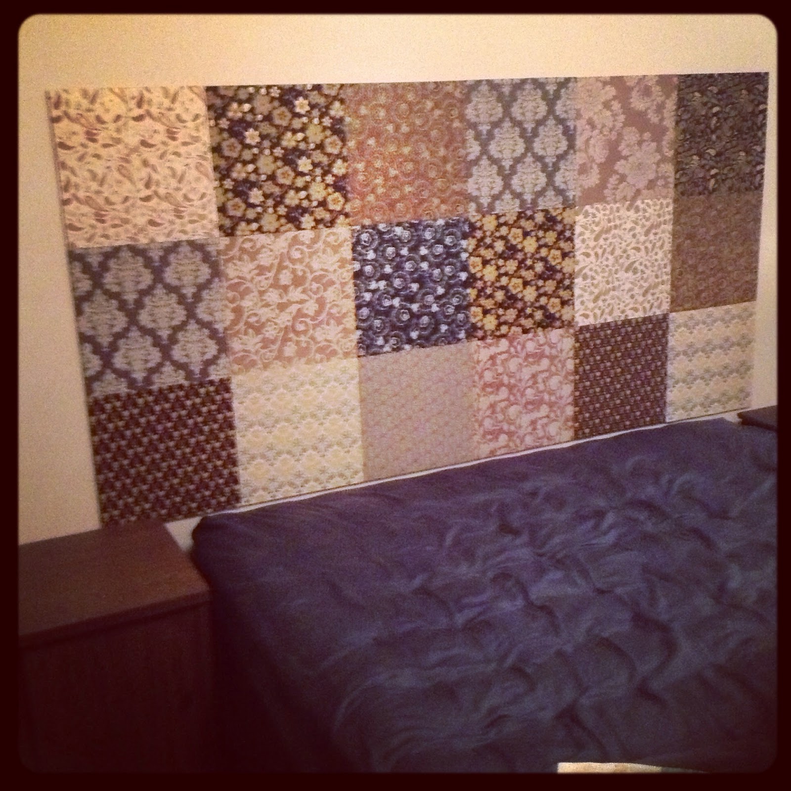 M4rilynJ0y DIY Wall Mounted Headboard Completed!