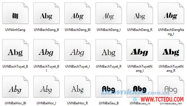 Tải phần mềm Bộ Font Full