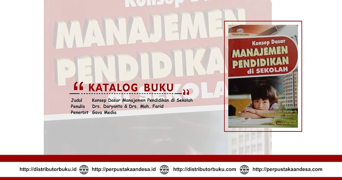 Konsep Dasar Manajemen Pendidikan di Sekolah