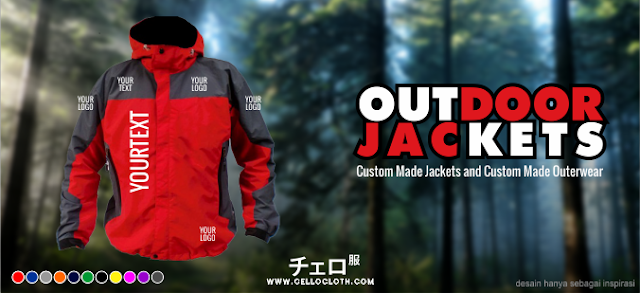Bikin Jaket Outdoor Bordir dan Sablon - Custom Jacket Adventure