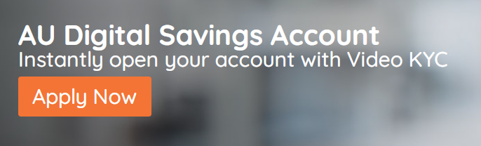 AU Digital Zero balance  savings account