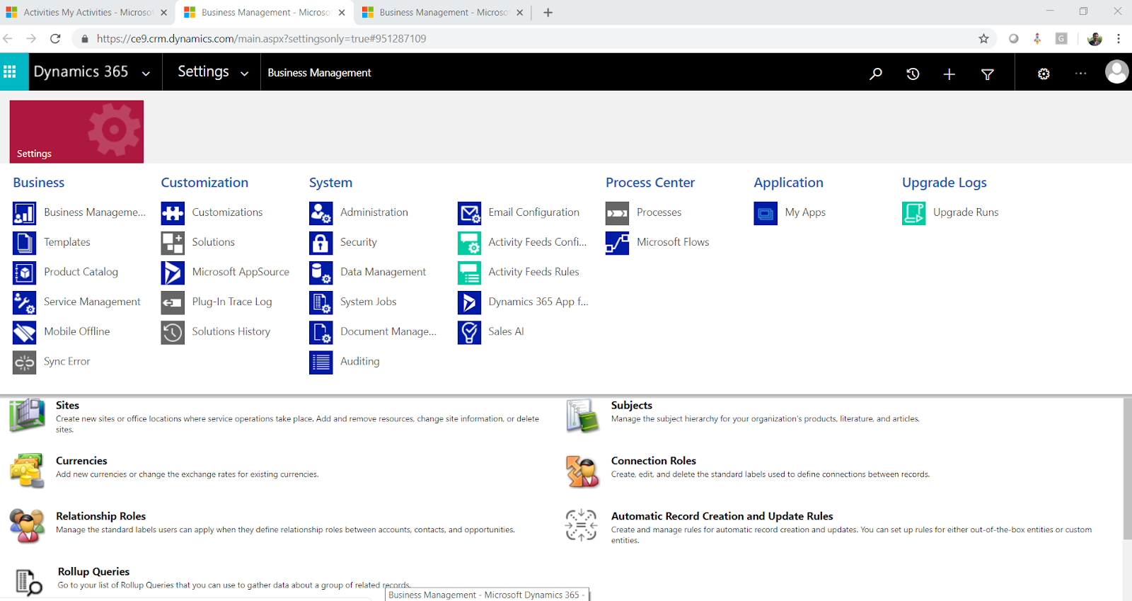 Dynamics 365 Customer Engagement Dynamics 365 How to access
