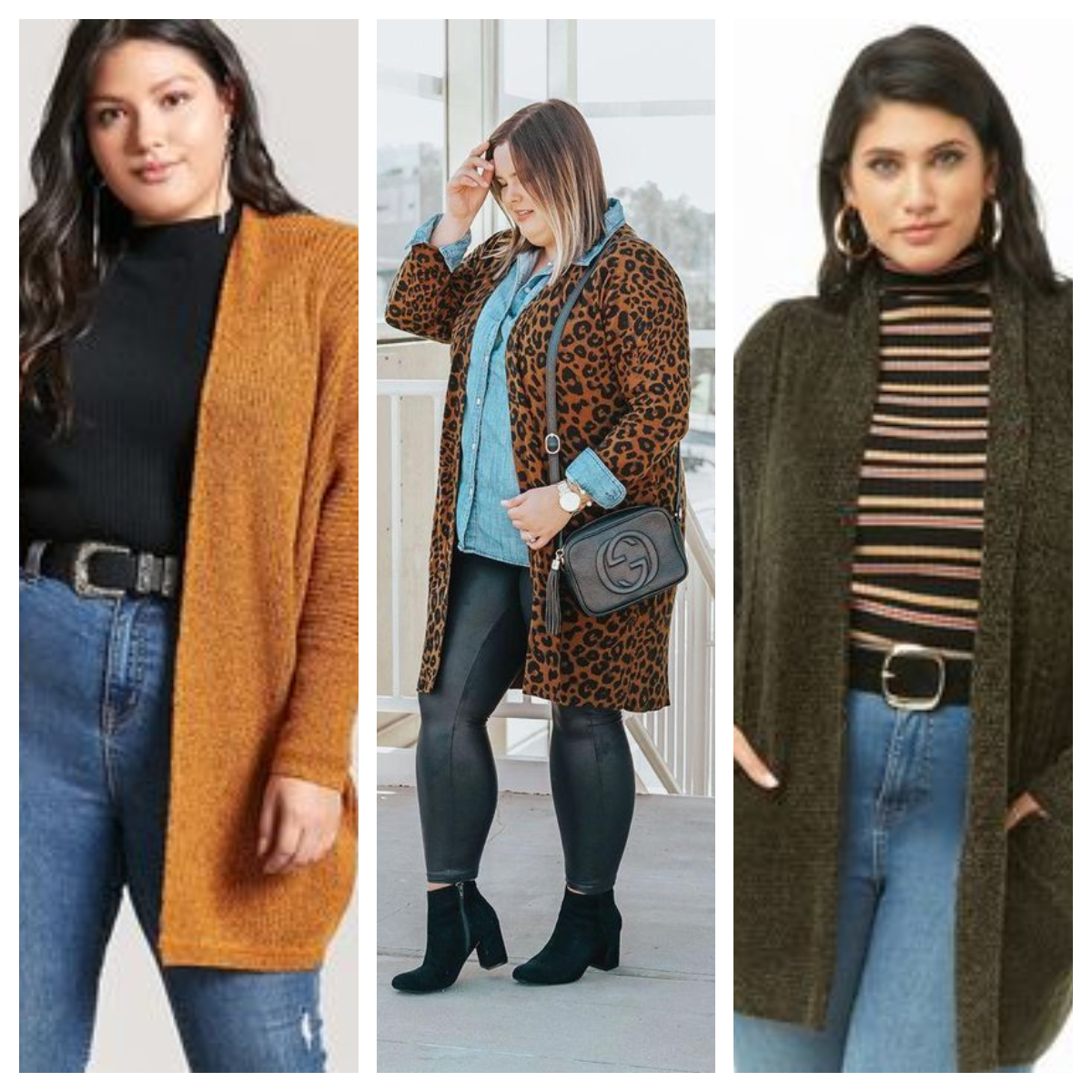 13 looks con cárdigan para gorditas