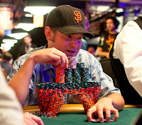 Bryan Devonshire and his eye-popping chip stack
