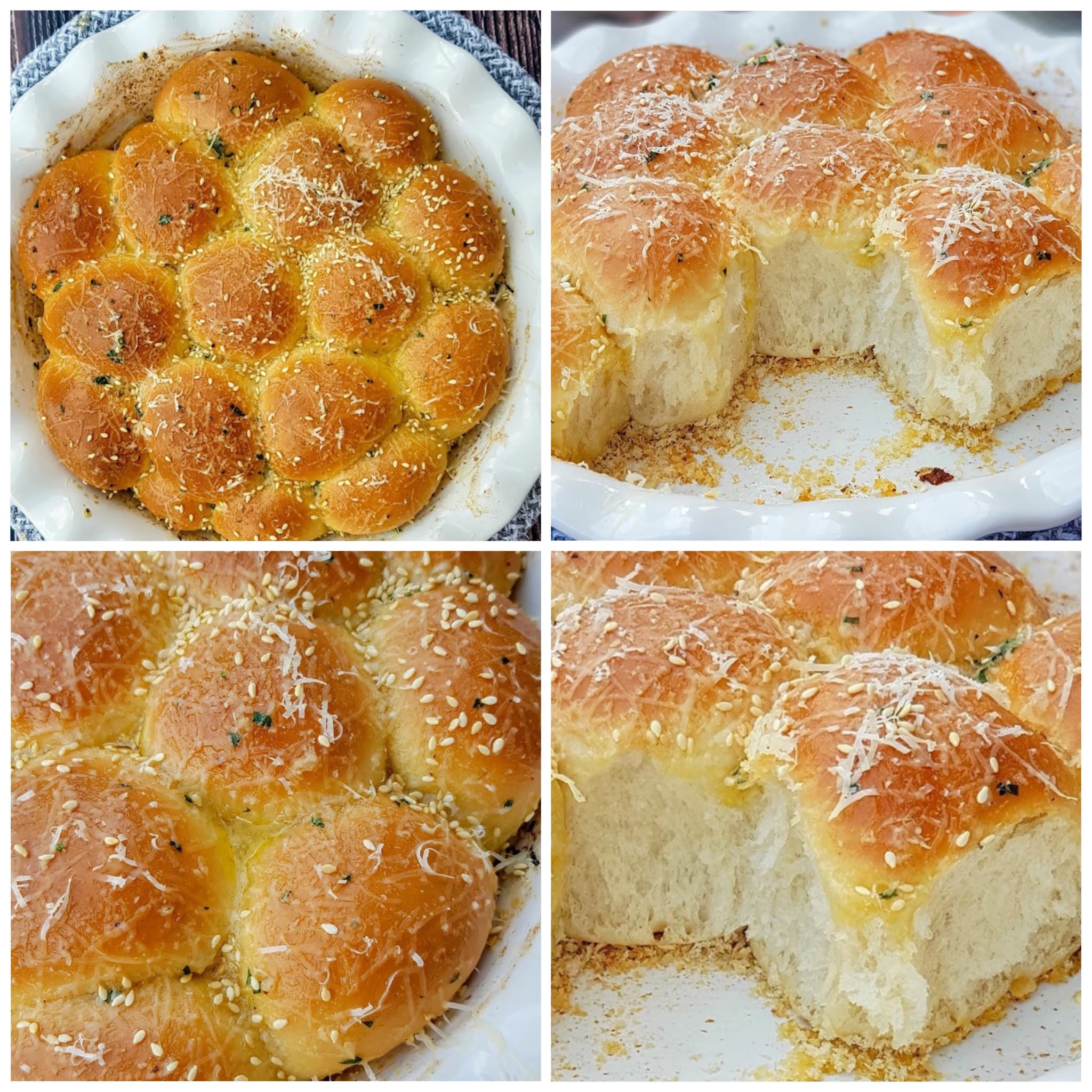 Confit Garlic Butter Bread Rolls