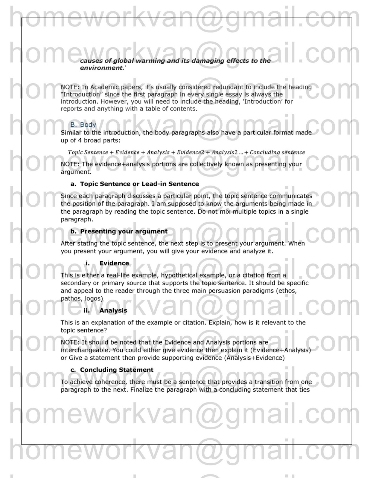 How to write an outline for a research paper picture