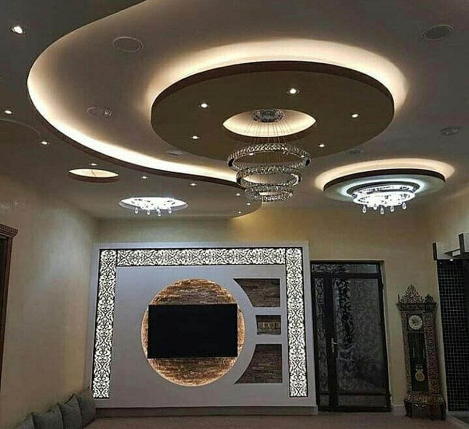 جبس جدار تلفزيون