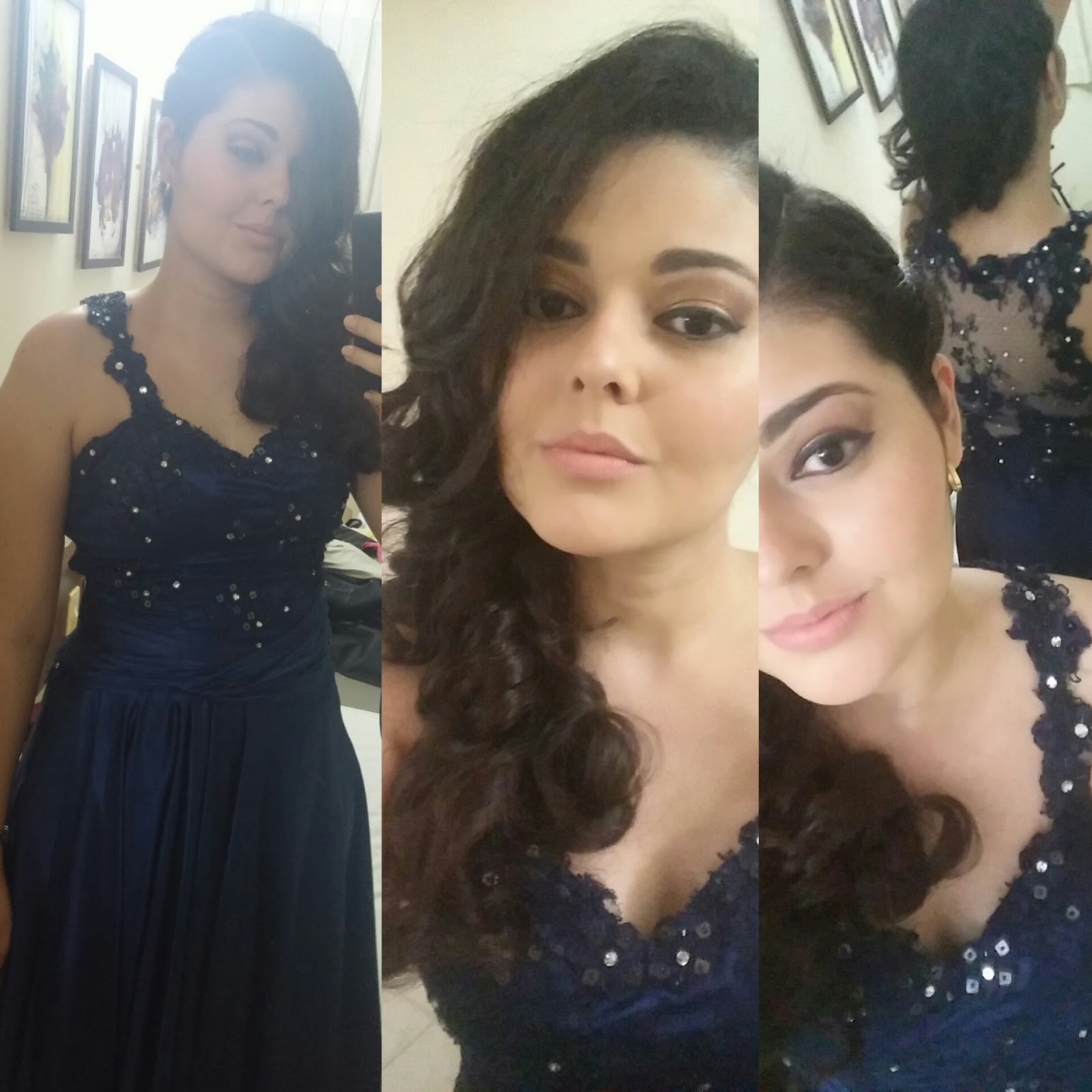 madrinhas com vestido azul marinho