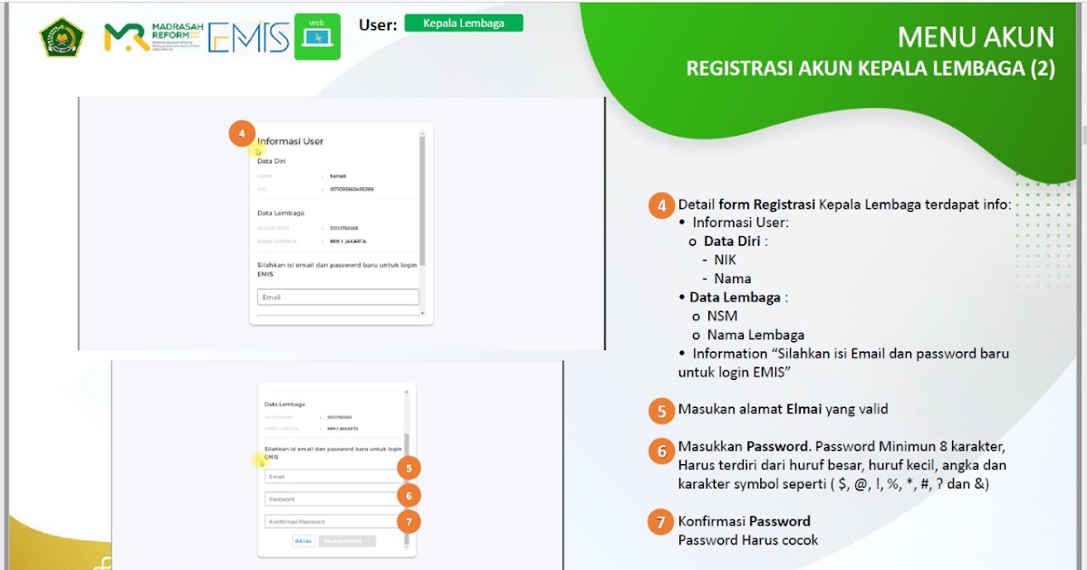Cara Daftar Akun Kepala Madrasah di emis.kemenag.go.id