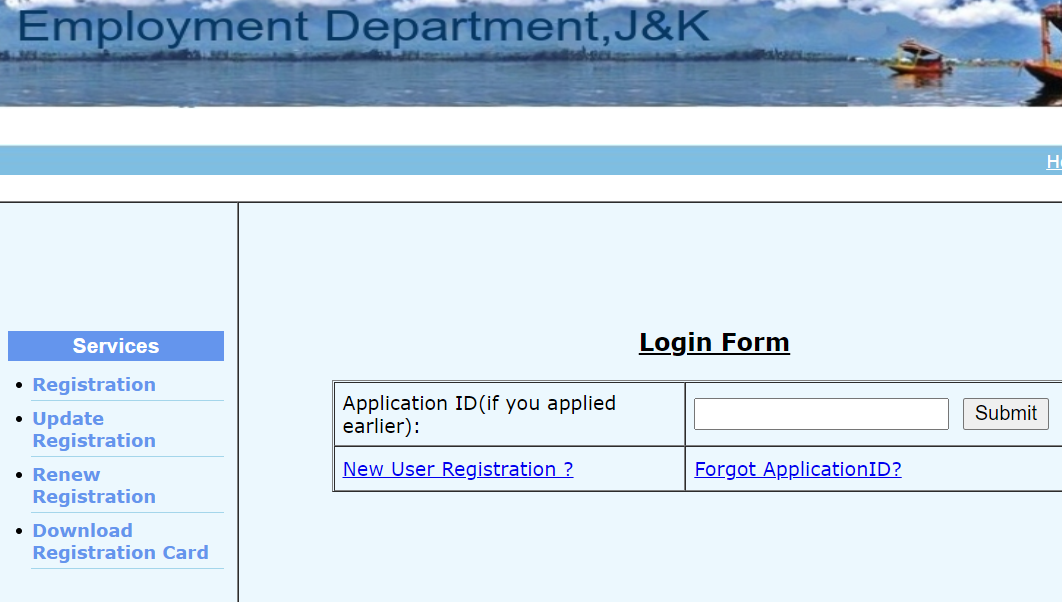 J&K Unemployed Youth Registration Form 2023 | Jammu and Kashmir ...