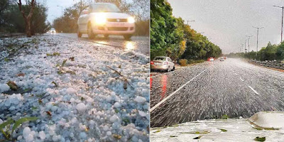 Witnessed hailstorm today during shoot Actor Arun Vijay Tweeted