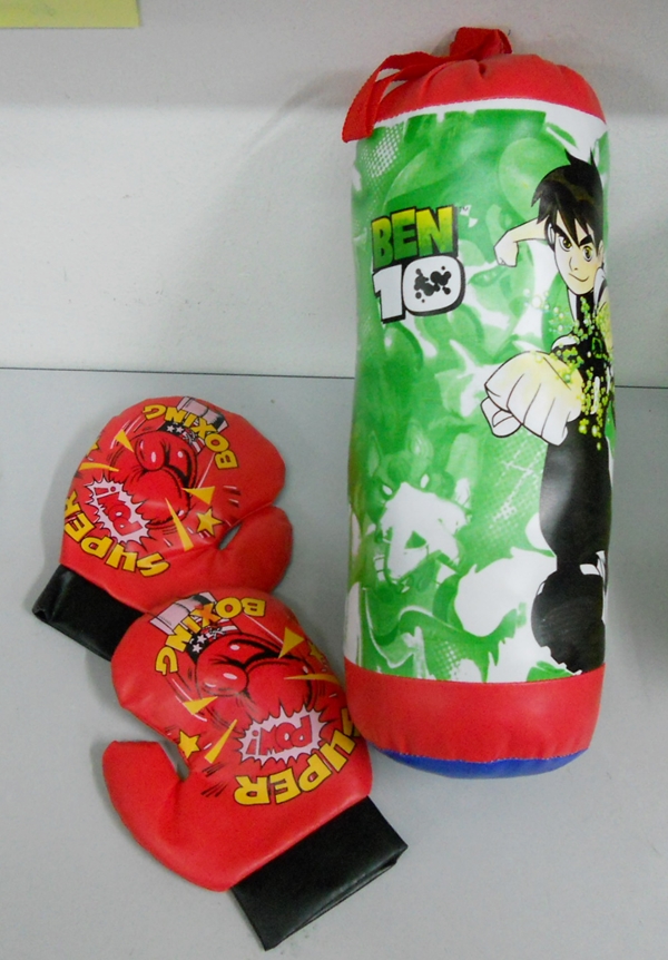 BongBongIdea TOY BOXING PUNCHING BAG AND GLOVES SET FOR CHILDREN