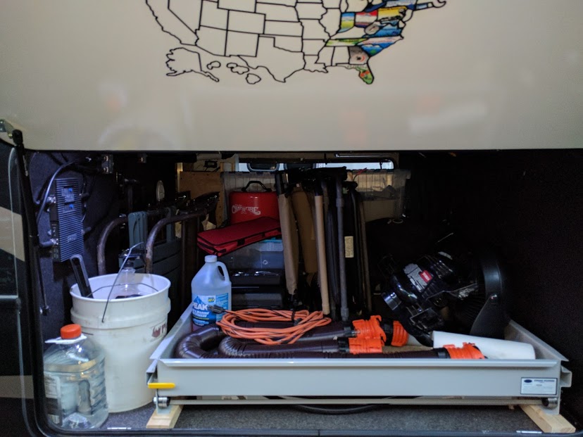 2015 Montana 3611RL Installed MORryde Slide Out Tray