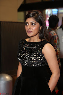 Niveda Thomas Black Sleeveless Cute Dress at 64th Jio Filmfare Awards South 2017 ~  Exclusive 071