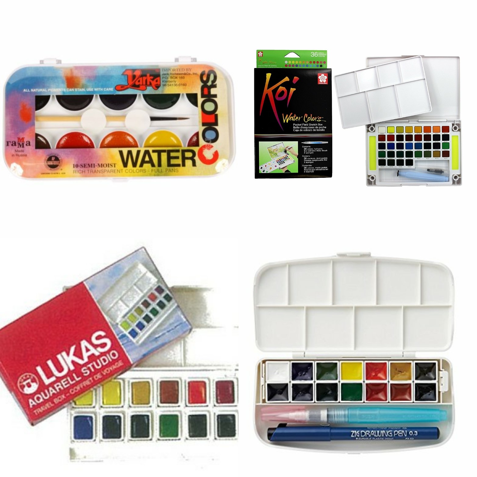 Yarka Semi-Moist Watercolor Sets