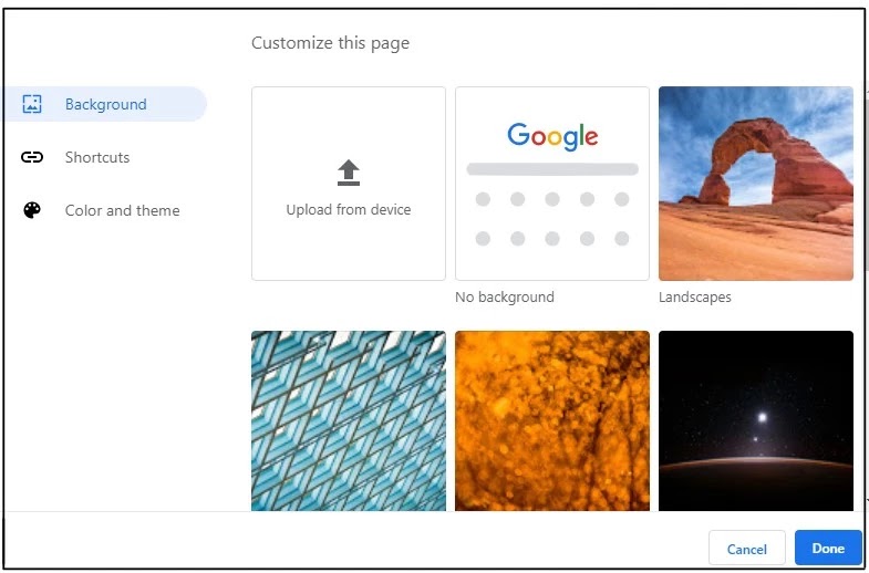 How to change the background on Google How to change the background on Google