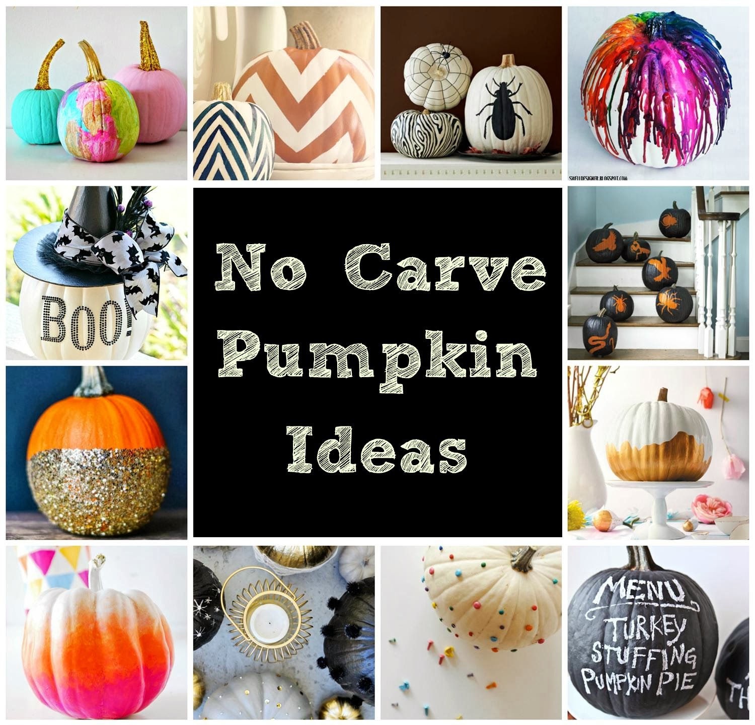 anna and blue paperie: No Carve Pumpkin Ideas