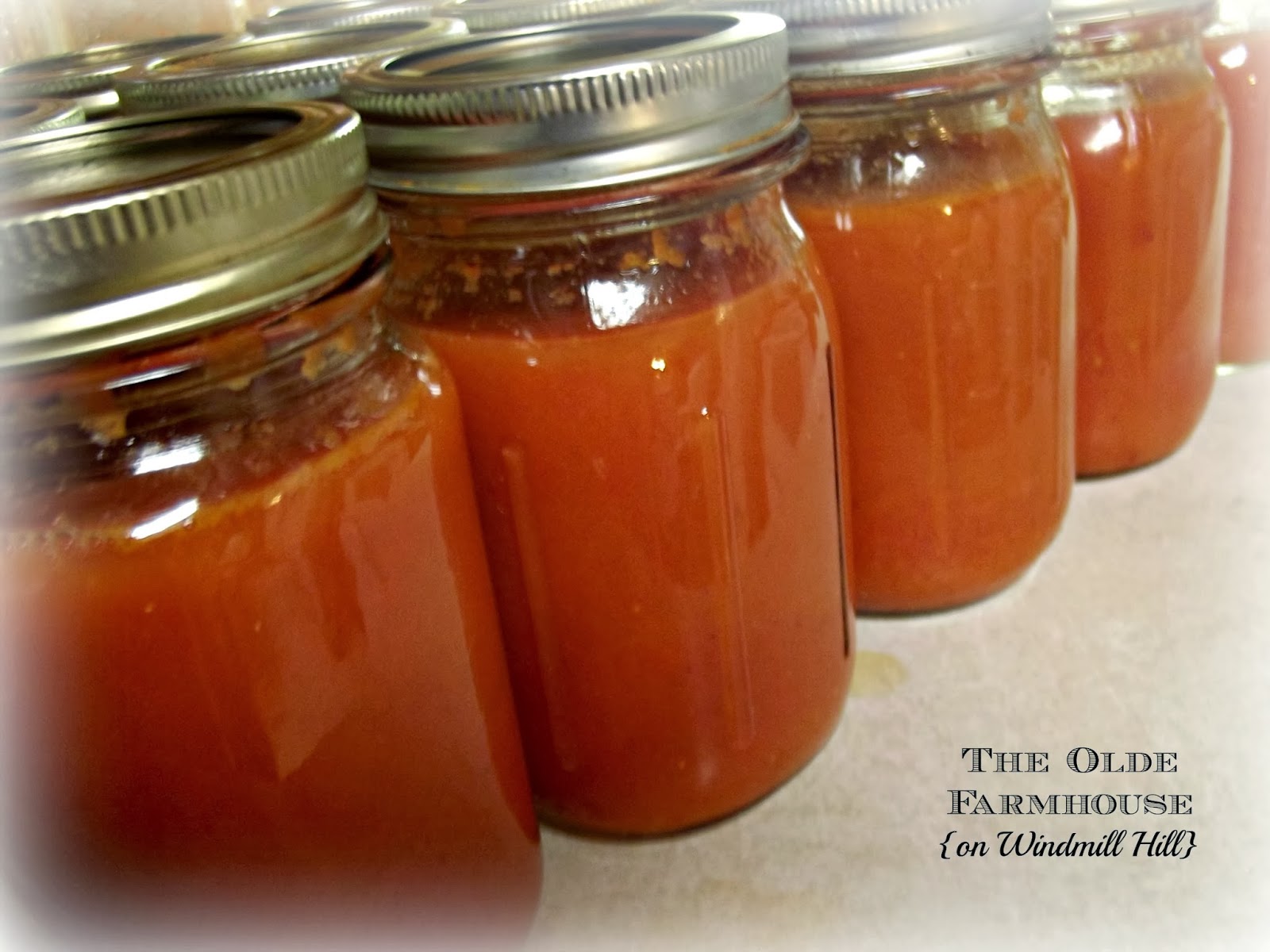 The Olde Farmhouse on Windmill Hill Home Canned Tomato Soup {that