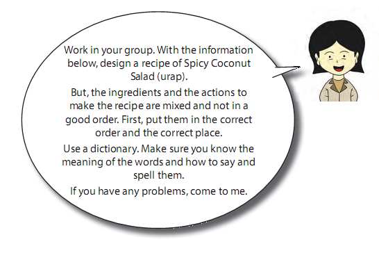 Teks Procedure How to make Spicy Coconut Salad Urap