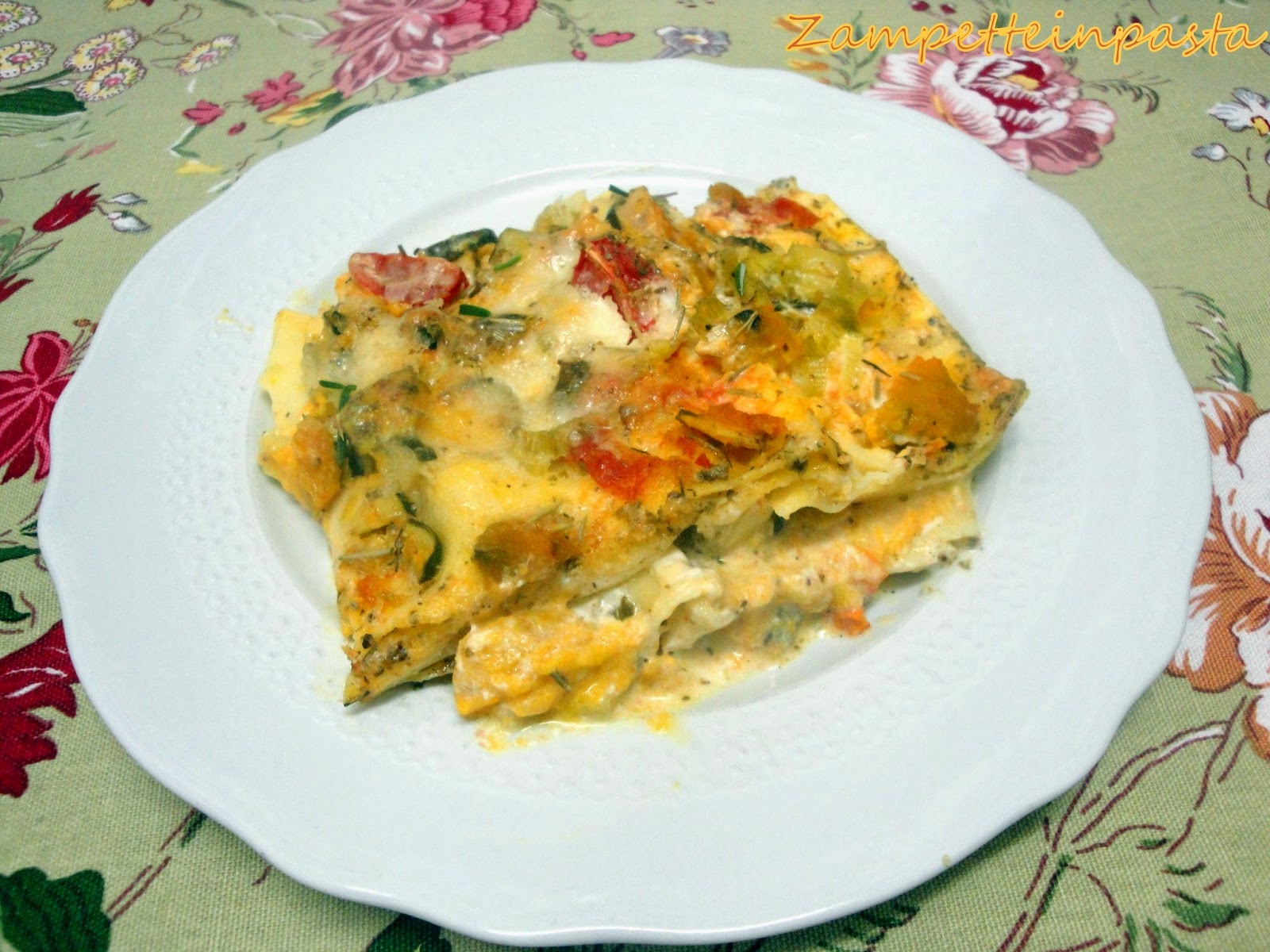 Lasagne vegetariane - Primo piatto con le verdure